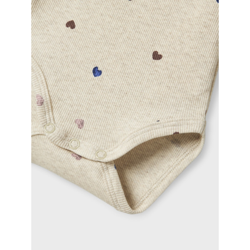 NAME IT BABY Nutti L/S Bodystocking - Peyote Melange