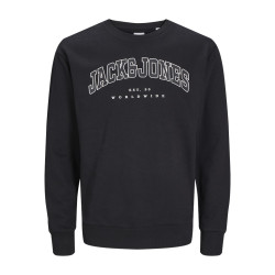 JACK & JONES JUNIOR Caleb Varsity Sweatshirt - Sort