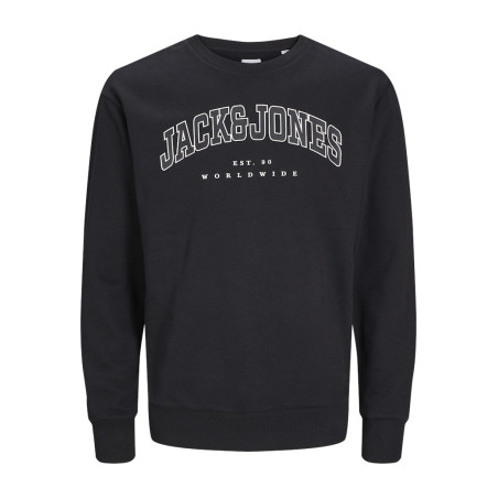 JACK & JONES JUNIOR Caleb Varsity Sweatshirt - Sort