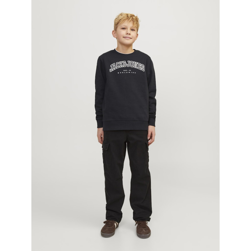 JACK & JONES JUNIOR Caleb Varsity Sweatshirt - Sort