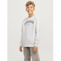 JACK & JONES JUNIOR Caleb Varsity Sweatshirt - White Melange