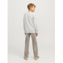 JACK & JONES JUNIOR Caleb Varsity Sweatshirt - White Melange