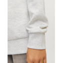 JACK & JONES JUNIOR Caleb Varsity Sweatshirt - White Melange
