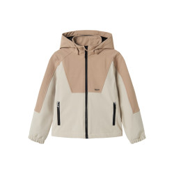 NAME IT KIDS Alfa08 Softshell Jakke - Silver Mink