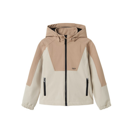 NAME IT KIDS Alfa08 Softshell Jakke - Silver Mink