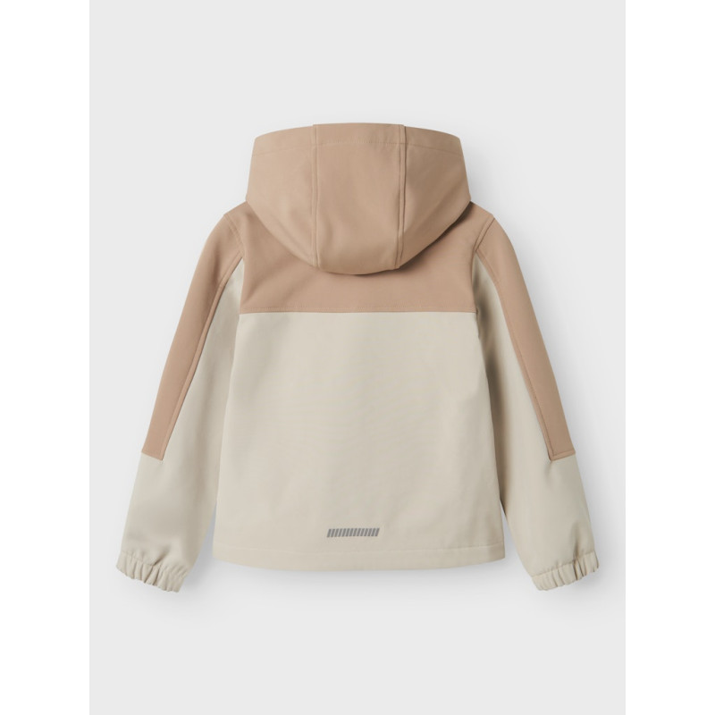 NAME IT KIDS Alfa08 Softshell Jakke - Silver Mink