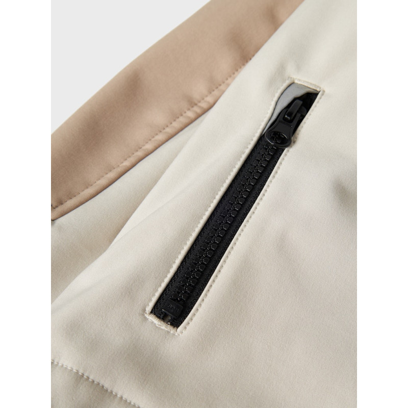 NAME IT KIDS Alfa08 Softshell Jakke - Silver Mink