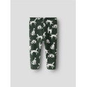 NAME IT BABY Kian Leggings - Deep Forest / Cloud Dancer
