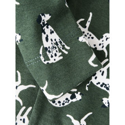 NAME IT BABY Kian Leggings - Deep Forest / Cloud Dancer