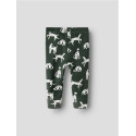 NAME IT BABY Kian Leggings - Deep Forest / Cloud Dancer