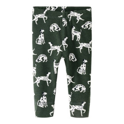 NAME IT BABY Kian Leggings - Deep Forest / Cloud Dancer