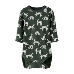 NAME IT BABY Kian Bodystocking - Deep Forest / Cloud Dancer