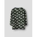 NAME IT MINI Kian Bluse - Deep Forest / Cloud Dancer