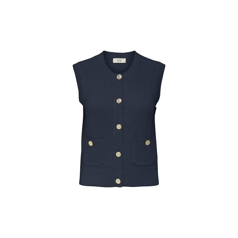 JDY Stella Strik Vest - Total Eclipse