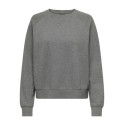 JDY Lena L/S Sweatshirt - Medium Grey Melange