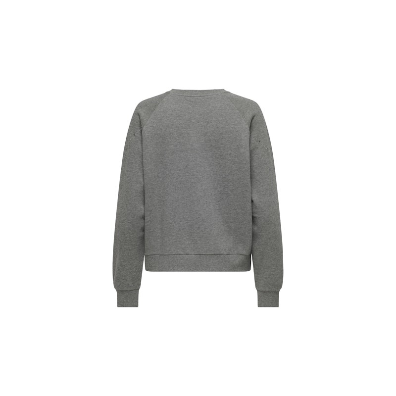 JDY Lena L/S Sweatshirt - Medium Grey Melange