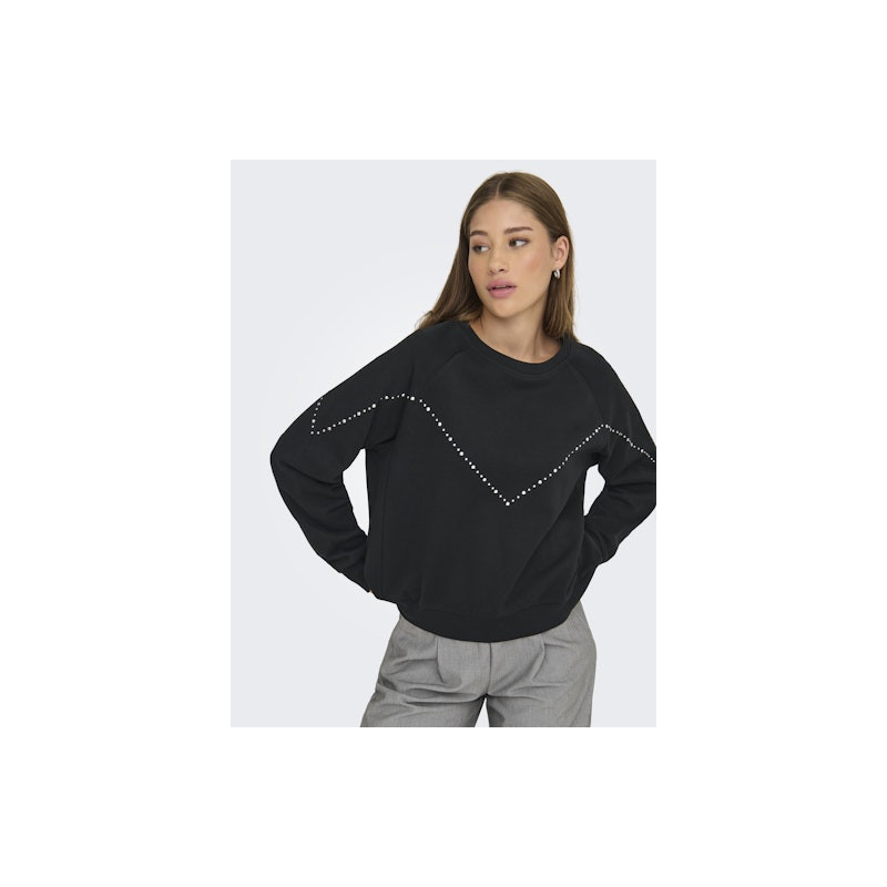 JDY Lena L/S Sweatshirt - Sort