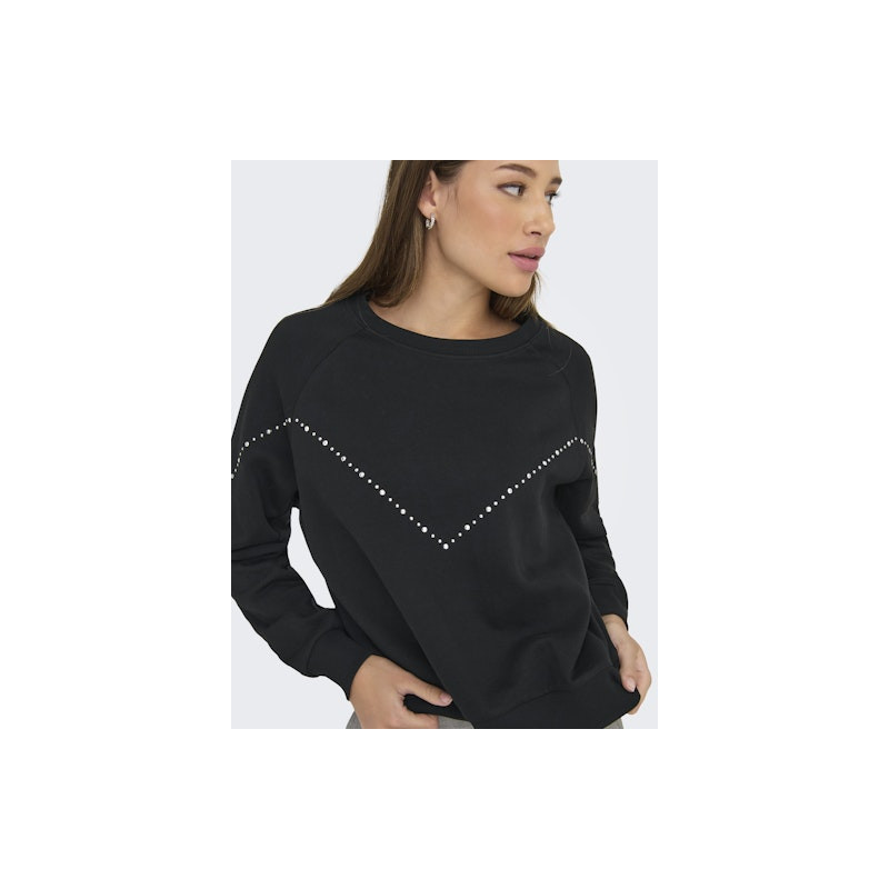 JDY Lena L/S Sweatshirt - Sort