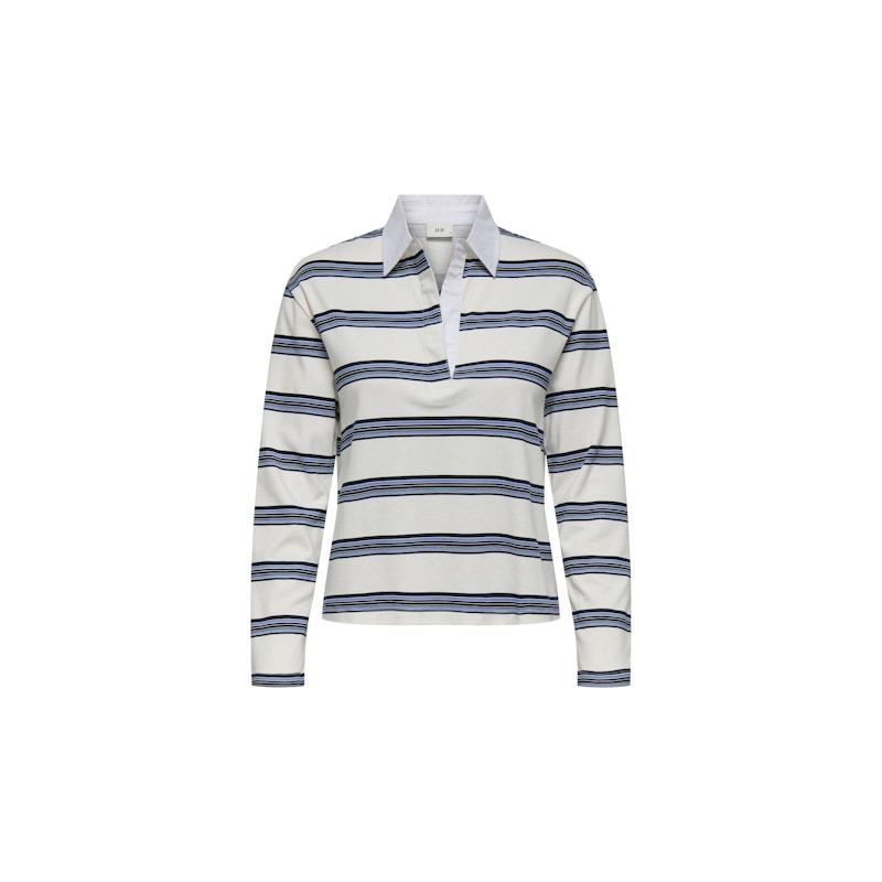 JDY Darling L/S Polo - Cloud Dancer / Mix Colors