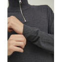 JACK & JONES Emil Strik Pullover - Dark Grey Melange