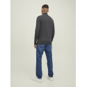 JACK & JONES Emil Strik Pullover - Dark Grey Melange