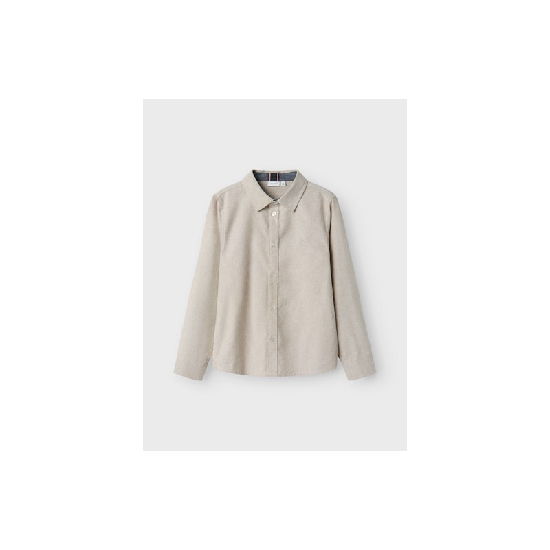 NAME IT KIDS Newsa L/S Skjorte - Pure Cashmere