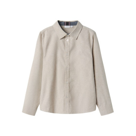 NAME IT KIDS Newsa L/S Skjorte - Pure Cashmere
