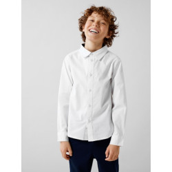 NAME IT Kids Newsa L/S Skjorte - Bright White