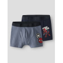 NAME IT MINI Ovile Spiderman 2-pak Boxershorts - Navy Blazer / Flint Stone