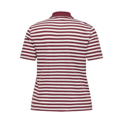 ONLY CARMAKOMA Velia S/S Polo - Ruby Wine / Cloud Dancer