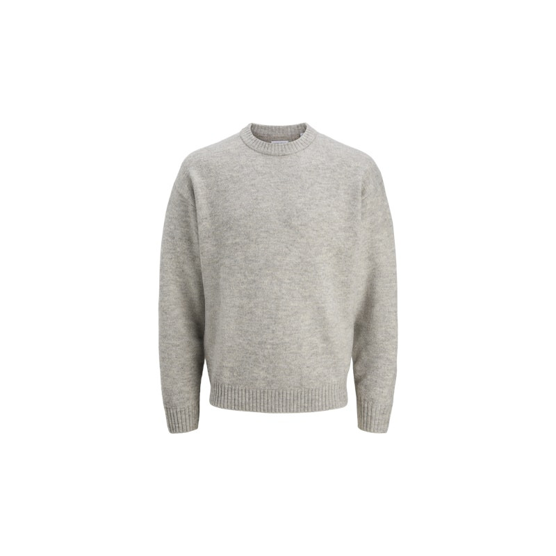 JACK & JONES Soho Ollie Strik Sweater - Light Grey Melange