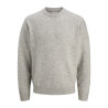 JACK & JONES Soho Ollie Strik Sweater - Light Grey Melange