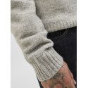 JACK & JONES Soho Ollie Strik Sweater - Light Grey Melange