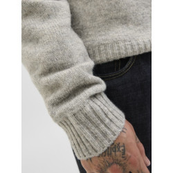 JACK & JONES Soho Ollie Strik Sweater - Light Grey Melange