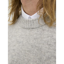 JACK & JONES Soho Ollie Strik Sweater - Light Grey Melange