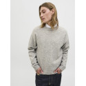 JACK & JONES Soho Ollie Strik Sweater - Light Grey Melange