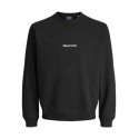 JACK & JONES Norrebro Broderet Sweatshirt - Sort