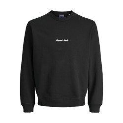 JACK & JONES Norrebro Broderet Sweatshirt - Sort