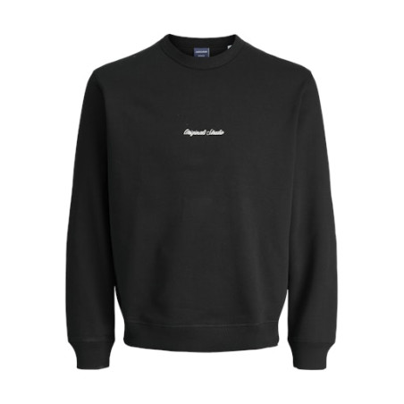 JACK & JONES Norrebro Broderet Sweatshirt - Sort