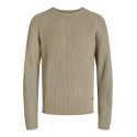 JACK & JONES Pannel Strik Sweater - Crockery