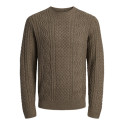 JACK & JONES Sean Kabelstrik Pullover -  Malt Ball