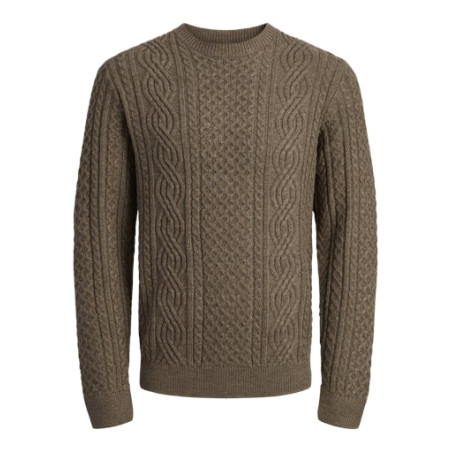 JACK & JONES Sean Kabelstrik Pullover -  Malt Ball