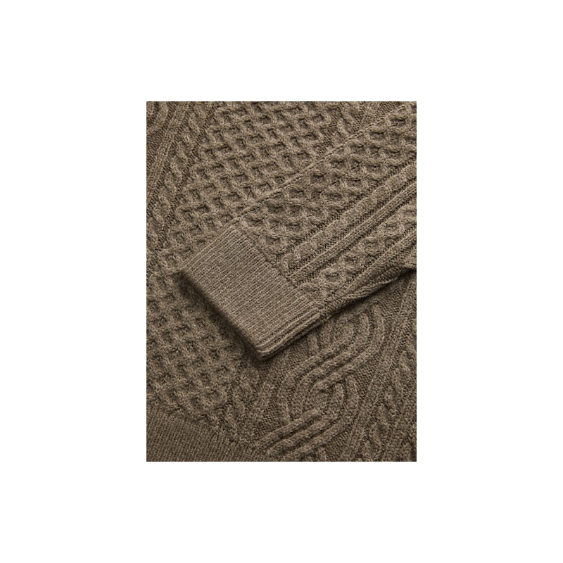 JACK & JONES Sean Kabelstrik Pullover -  Malt Ball