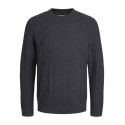 JACK & JONES Sean Kabelstrik Pullover - Dark Navy