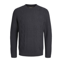 JACK & JONES Sean Kabelstrik Pullover - Dark Navy