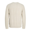 JACK & JONES JUNIOR Sean Kabelstrik Pullover - Silver Lining
