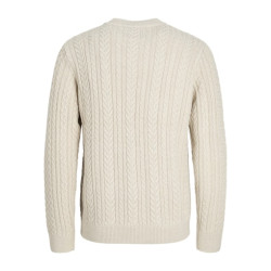 JACK & JONES JUNIOR Sean Kabelstrik Pullover - Silver Lining