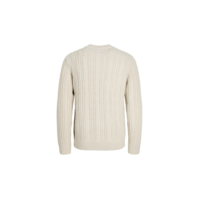 JACK & JONES JUNIOR Sean Kabelstrik Pullover - Silver Lining