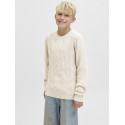 JACK & JONES JUNIOR Sean Kabelstrik Pullover - Silver Lining