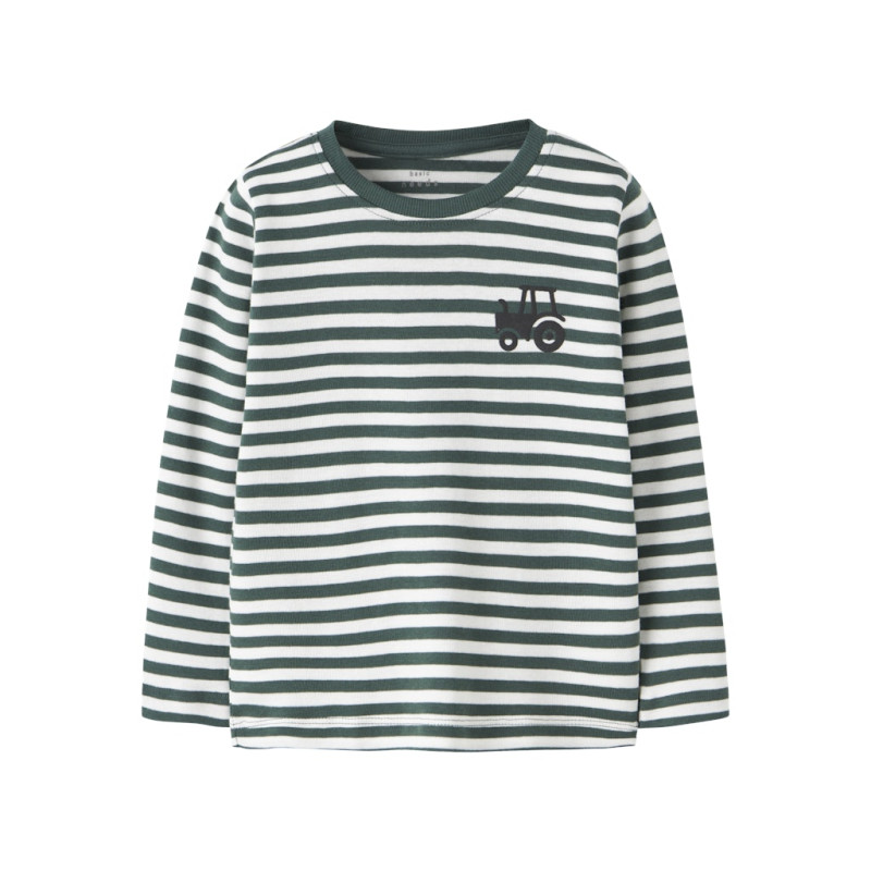 NAME IT MINI Villy L/S BLuse - Garden Topiary / Tractor